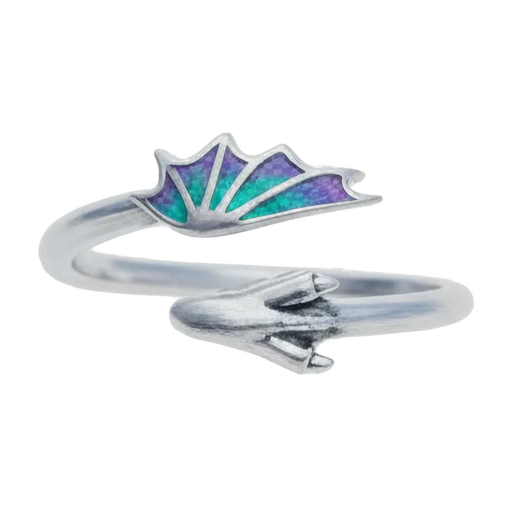 Baby Dragon Ring in Sterling Silver
