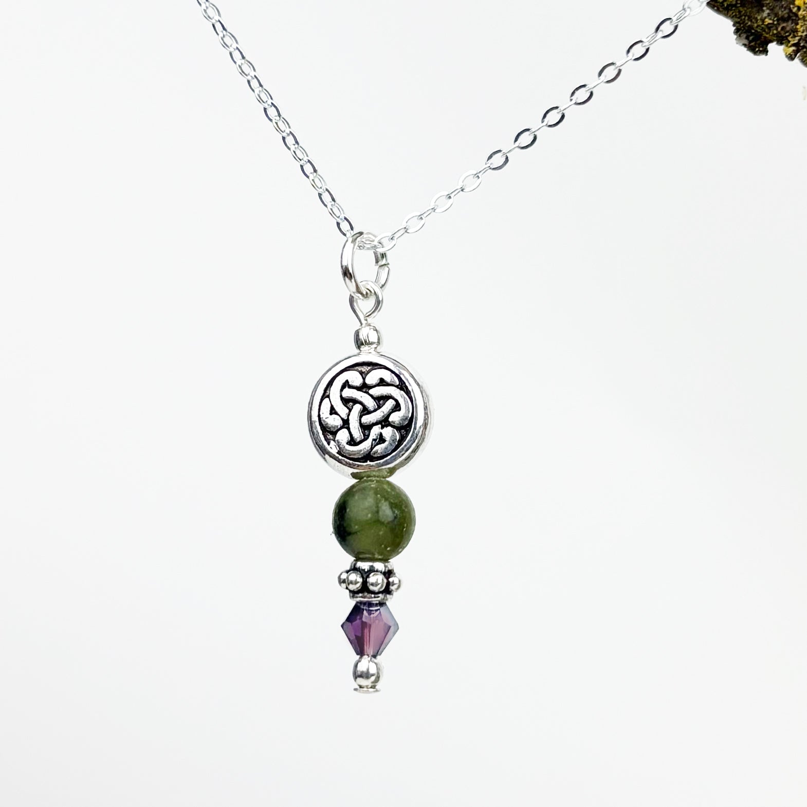 Solid Round Celtic Knot with Connemara