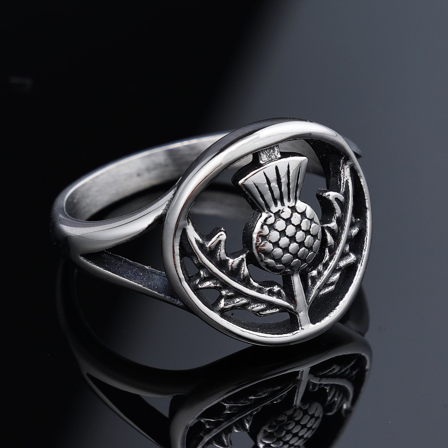 Women's Scottish Thistle Ring