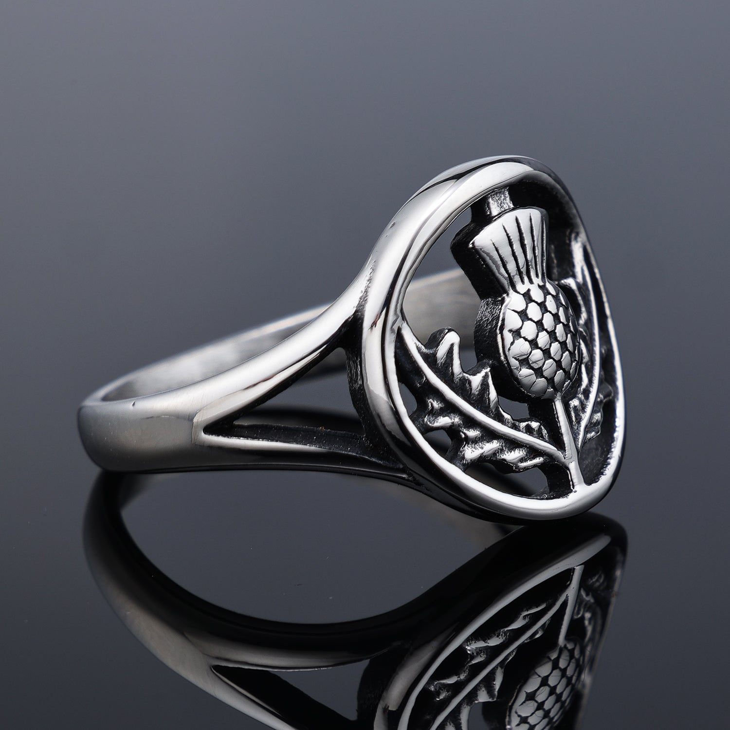 Women's Scottish Thistle Ring