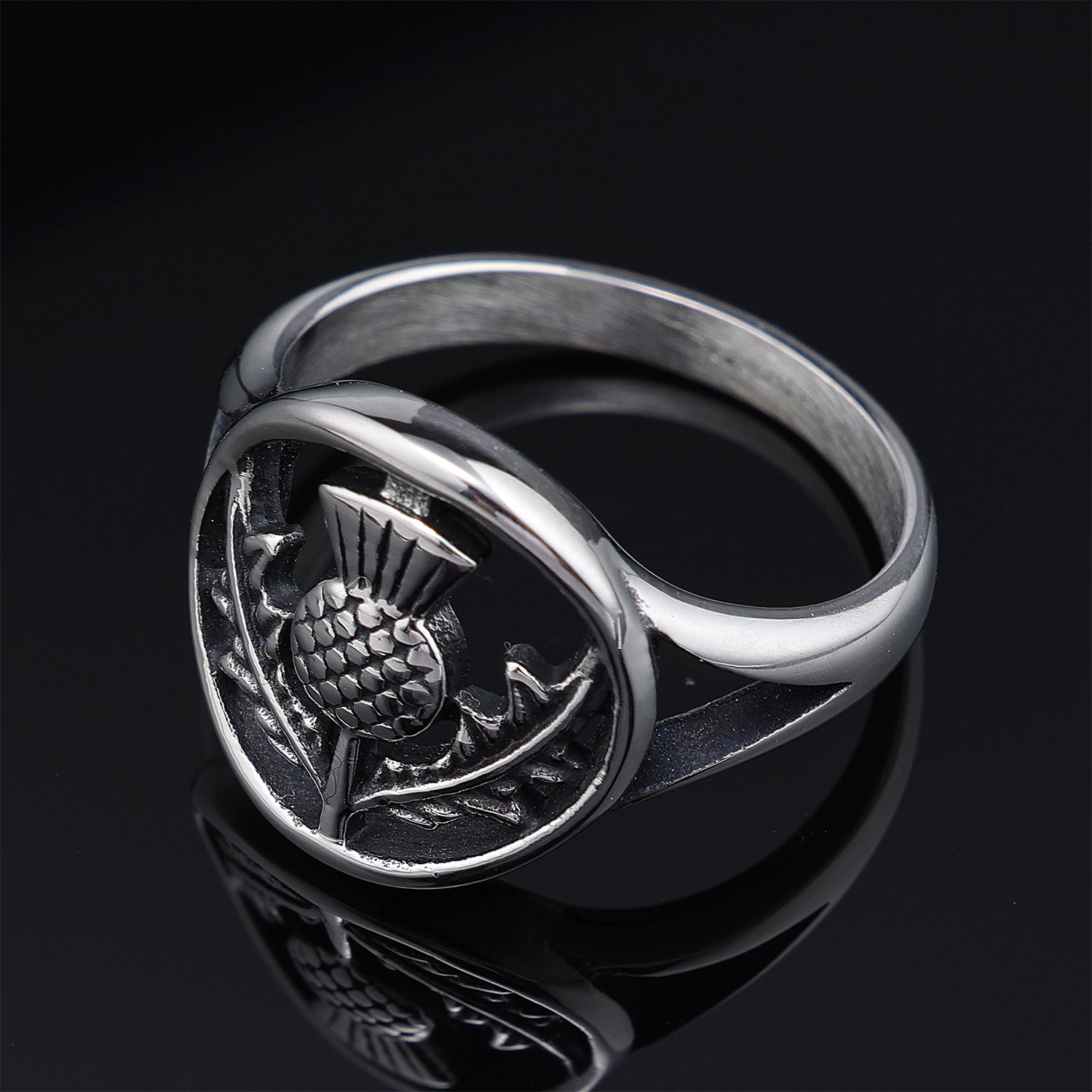 Women's Scottish Thistle Ring