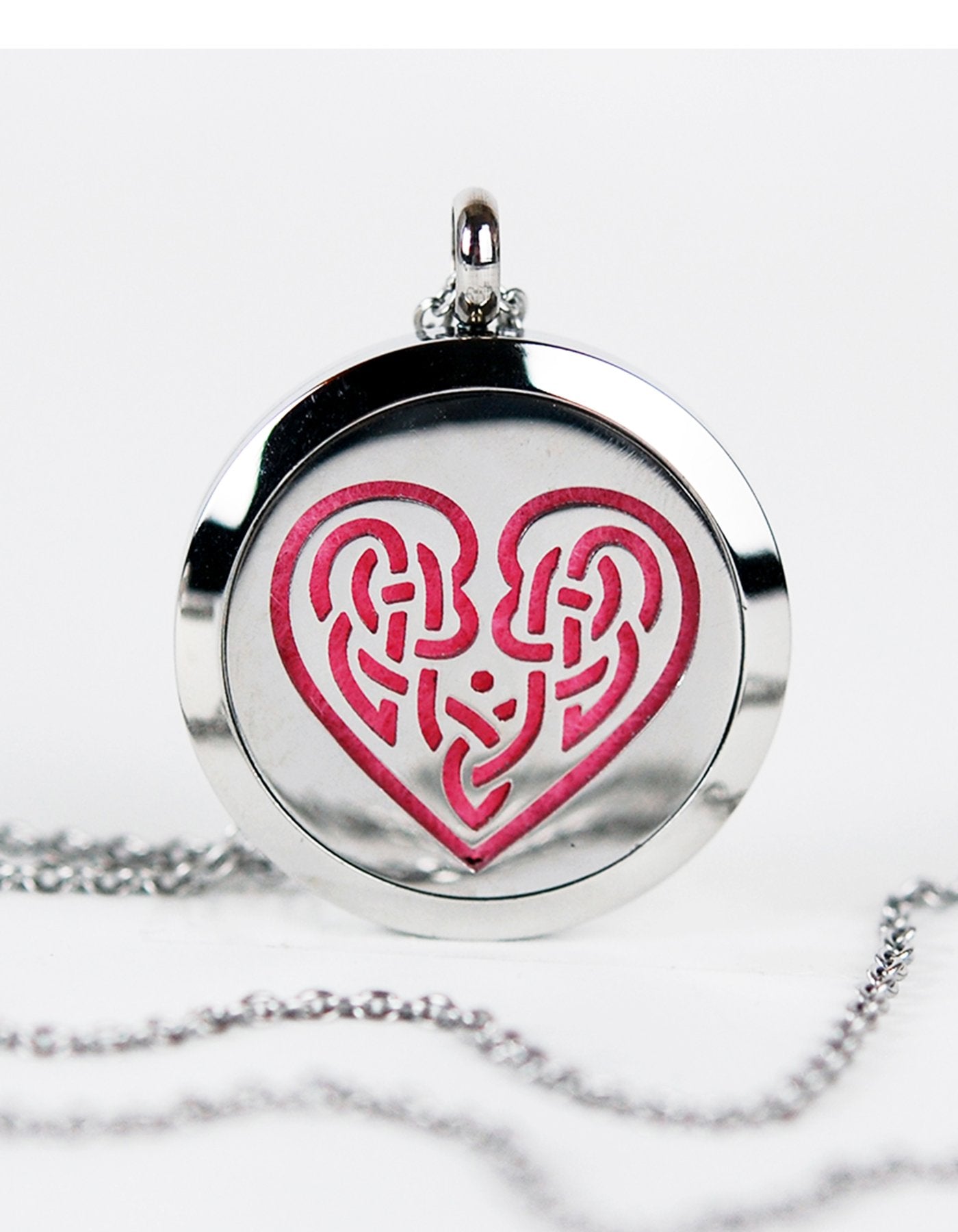 Celtic Knot Heart Knot Aromatherapy Pendant