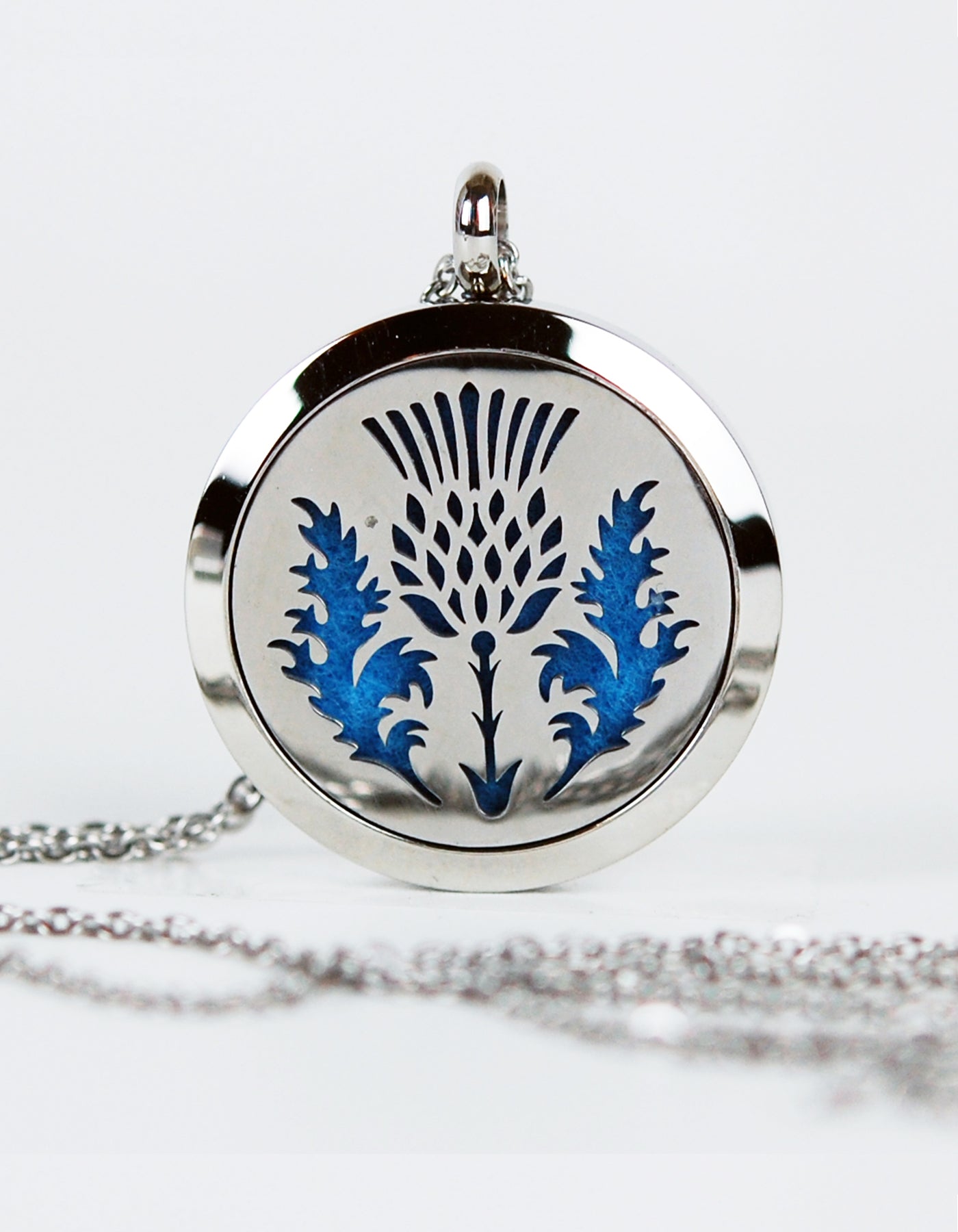 Scottish Thistle Aromatherapy Pendant