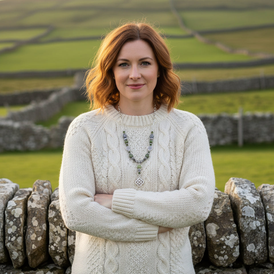 Connemara Marble Beaded Irish Necklace