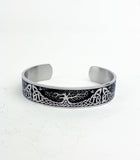 DM-BRAC-028  Men's Stainless Steel Cuff Bracelet with Celtic Tree of Life