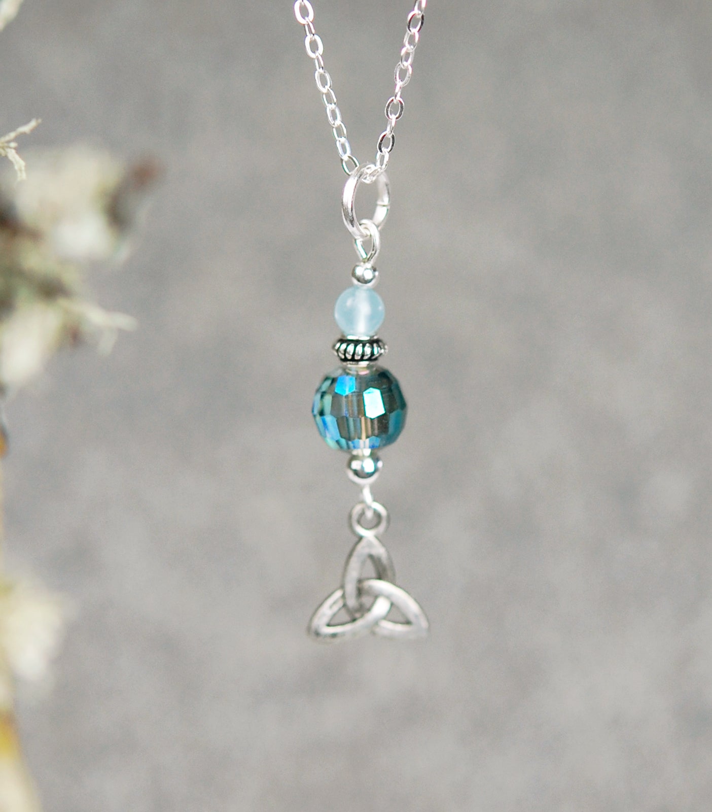 Sky Quartz with Crystal and Trinity