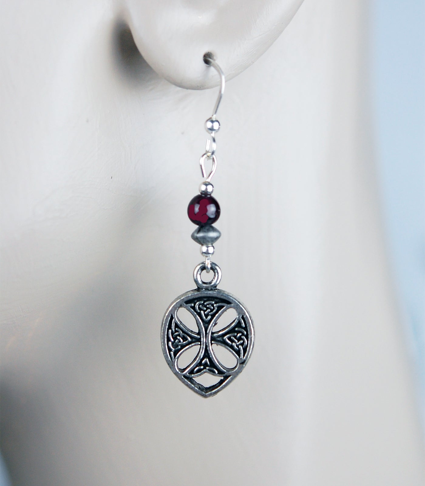 Celtic Warrior Shield with Garnet