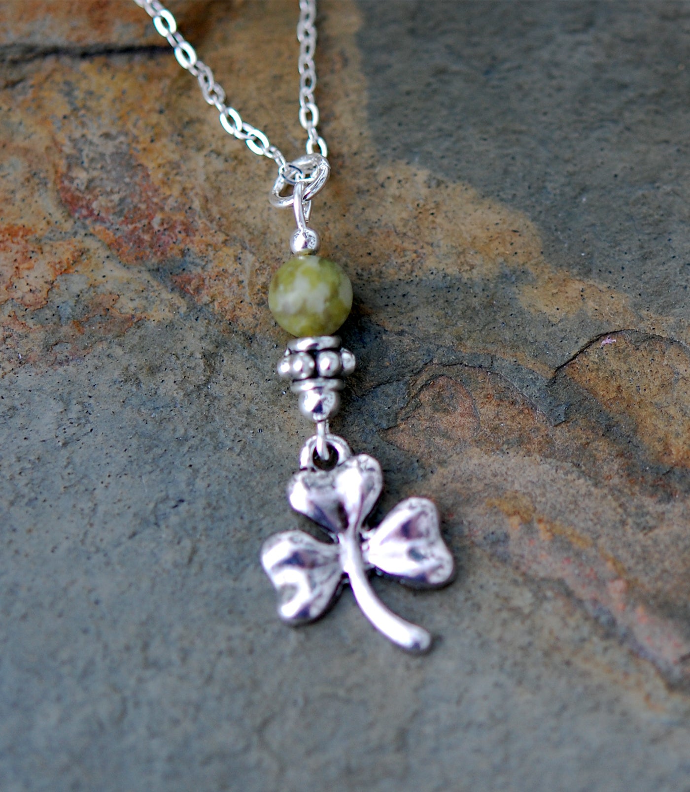 Connemara Marble with Irish Shamrock