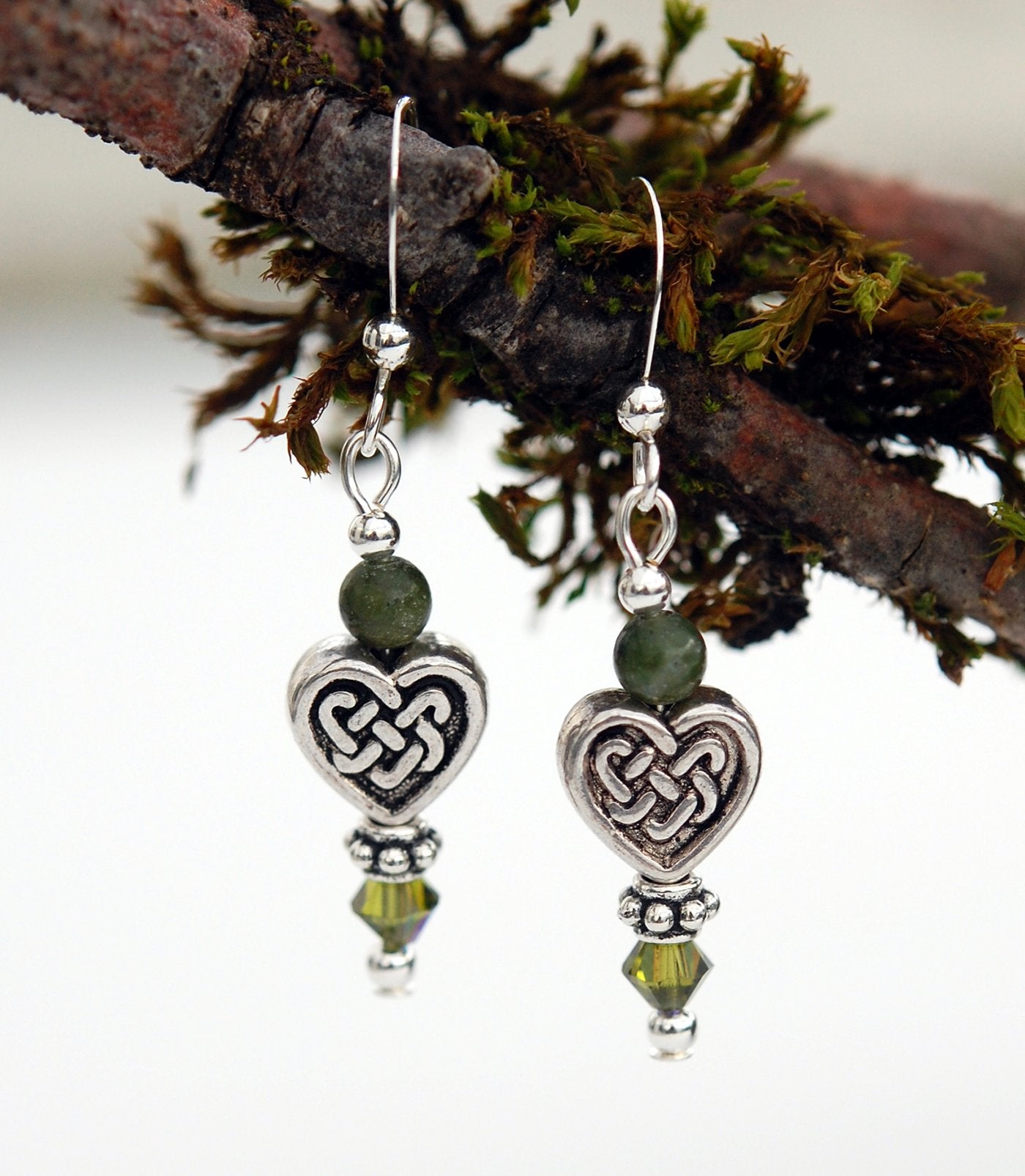 Connemara Marble with Celtic Heart Knot