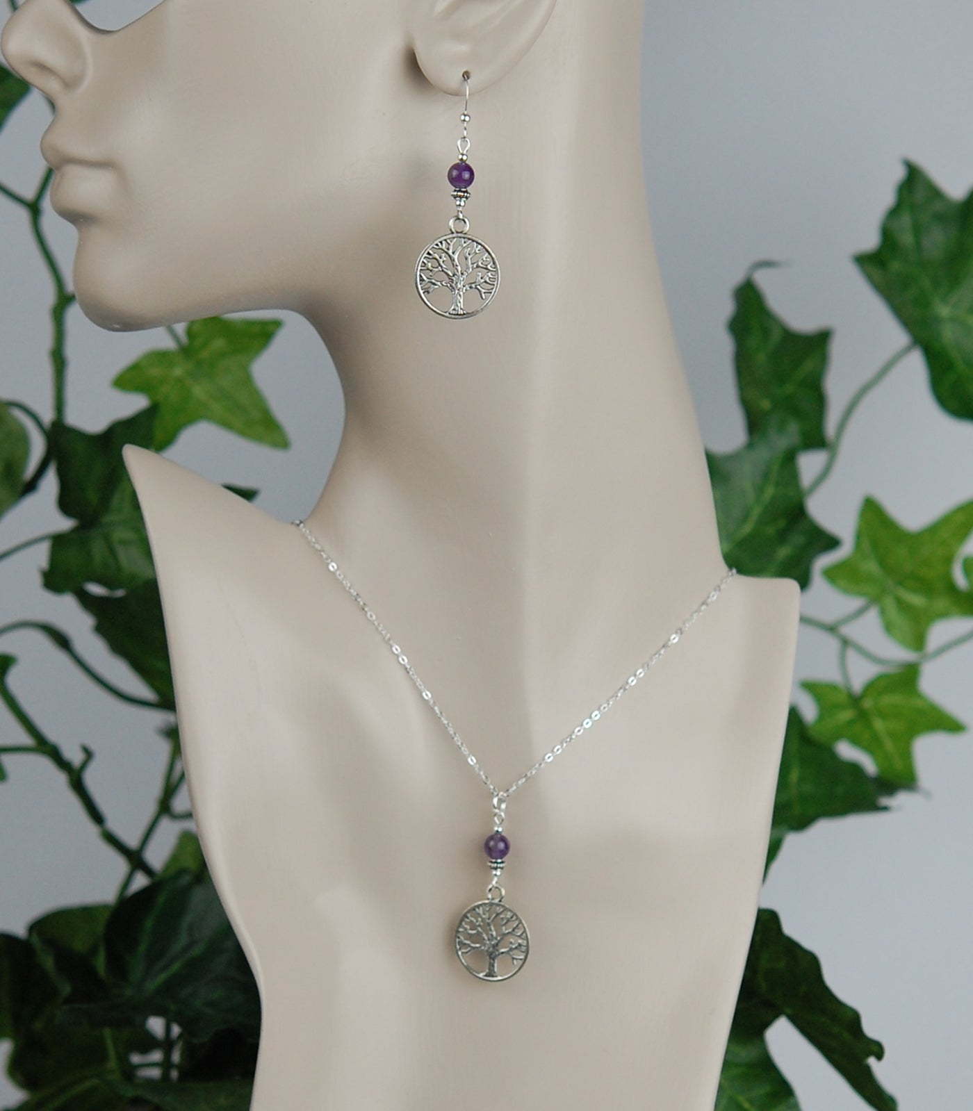 Celtic Tree of Life with Amethyst