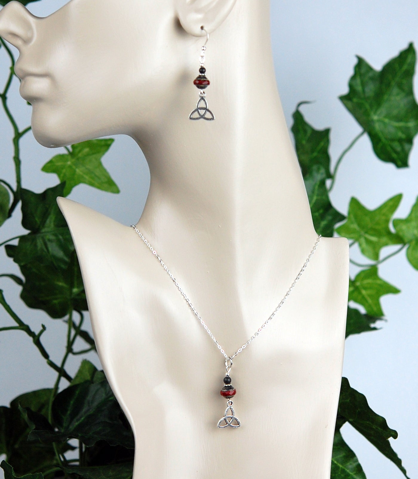 Kilkenny Marble with Red Picasso Bead