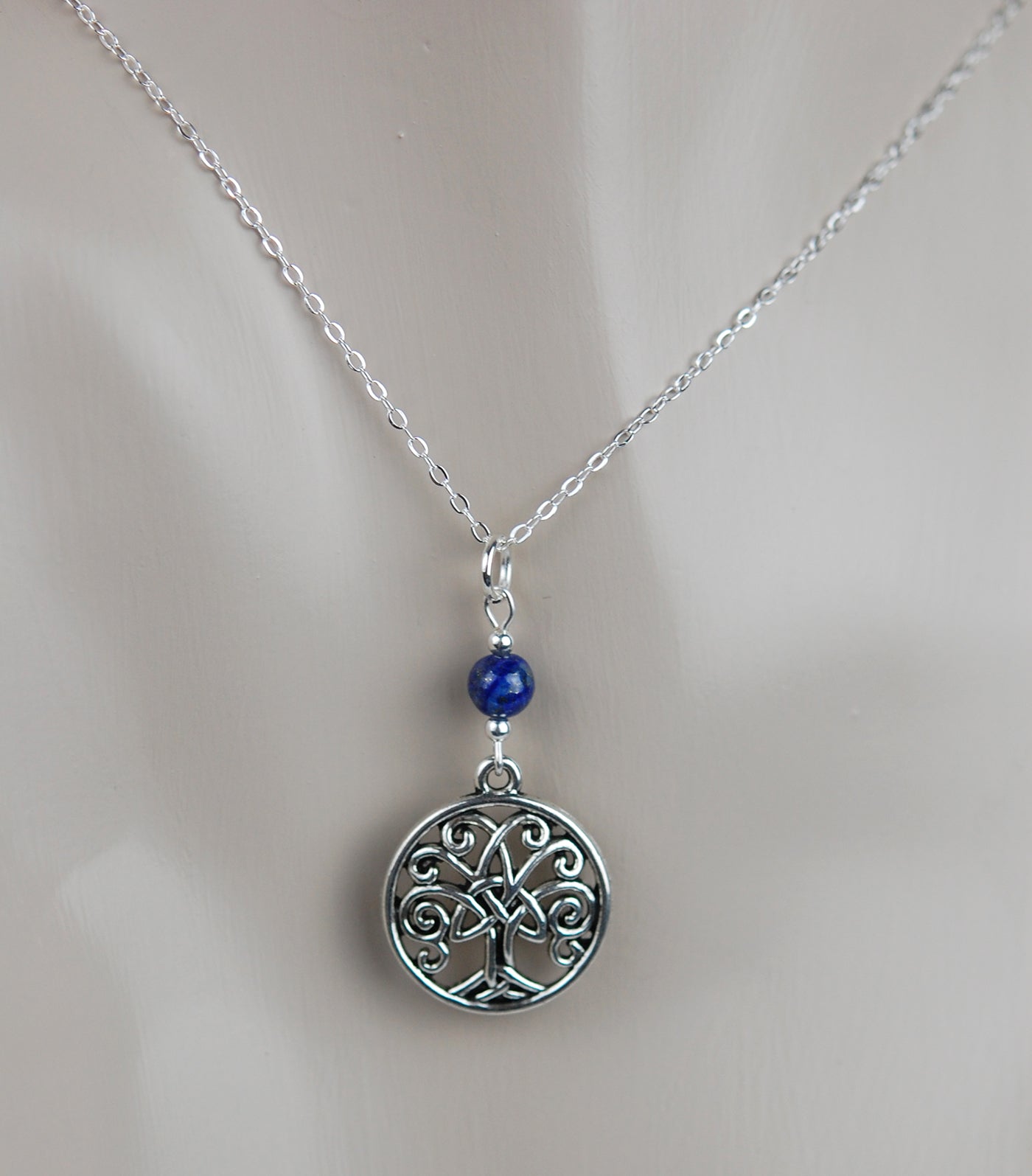 Lapis Lazuli with Trinity Tree of Life