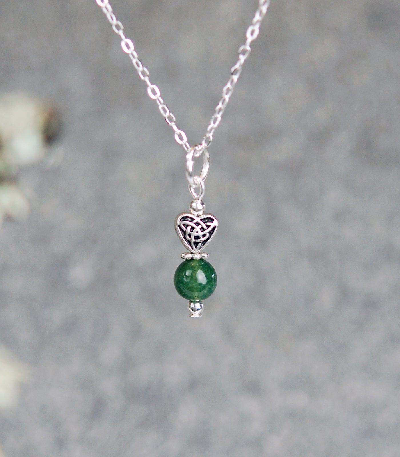 Gardener's Stone with Small Celtic Hearts