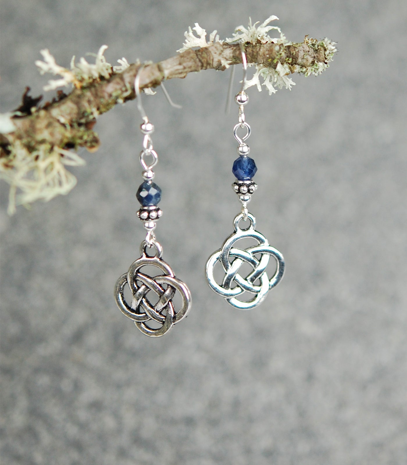 Faceted Sapphires with Medium Celtic Knots