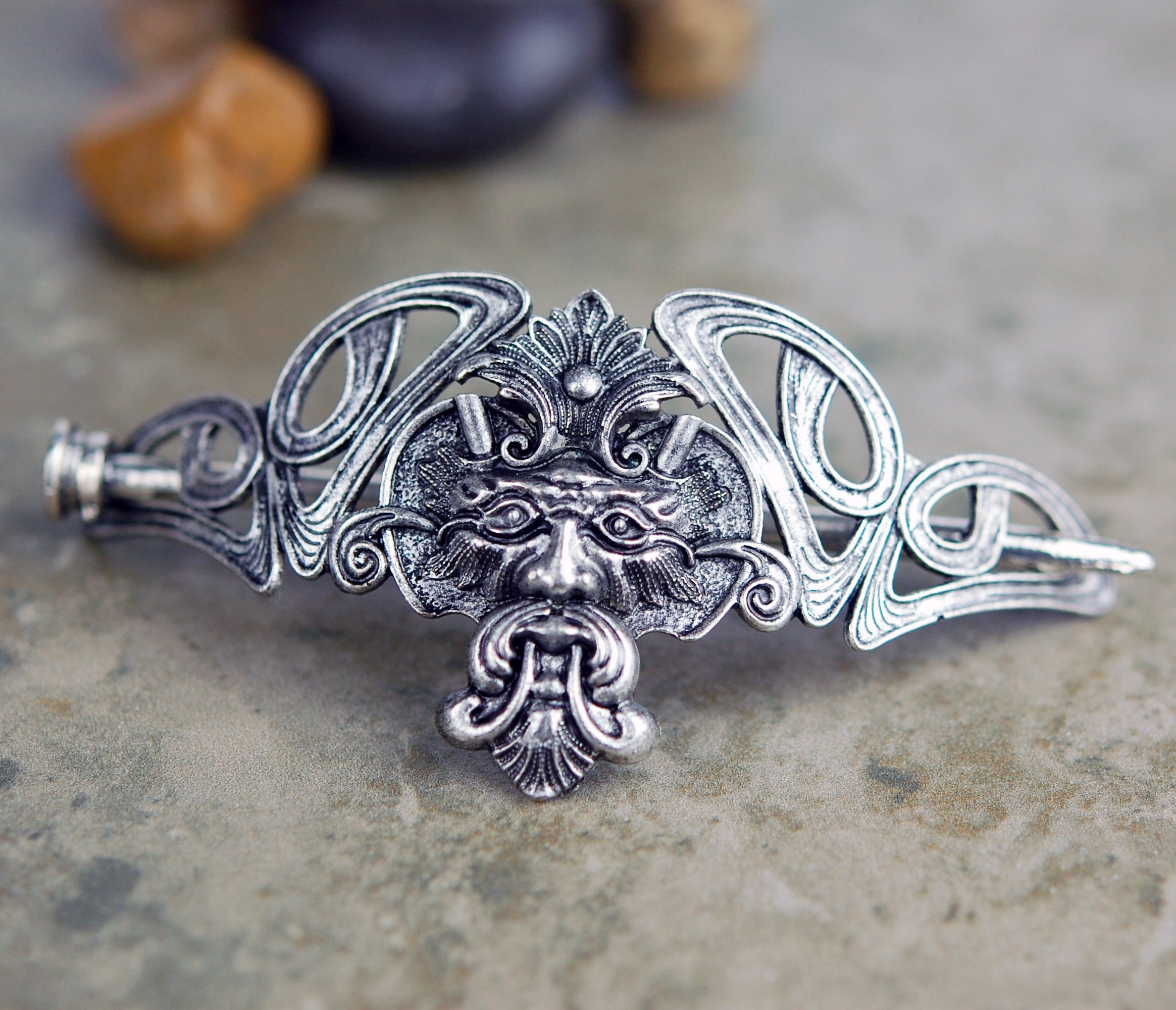 Celtic Greenman Slide with Stick