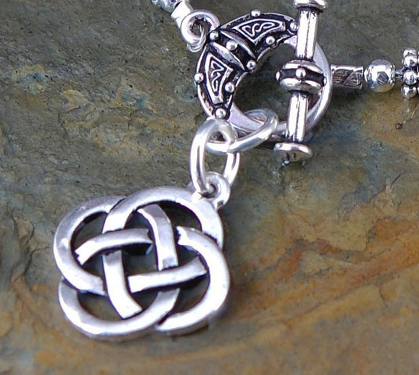Sacred Numbers Celtic Bracelet with Toggle Clasp