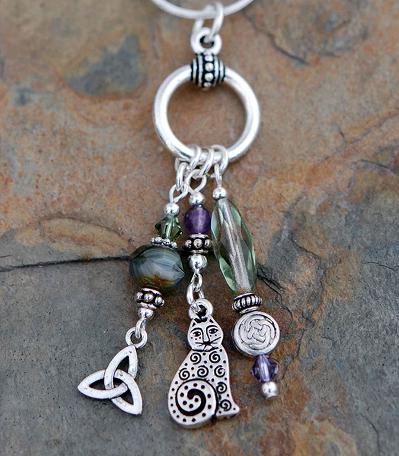 Legend of the Celtic Cat Pendant