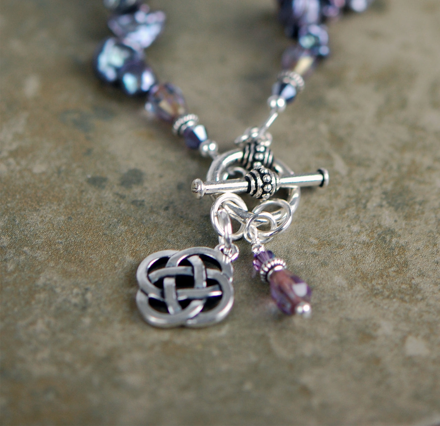 Front Toggle Clasp Freshwater Pearl Necklace