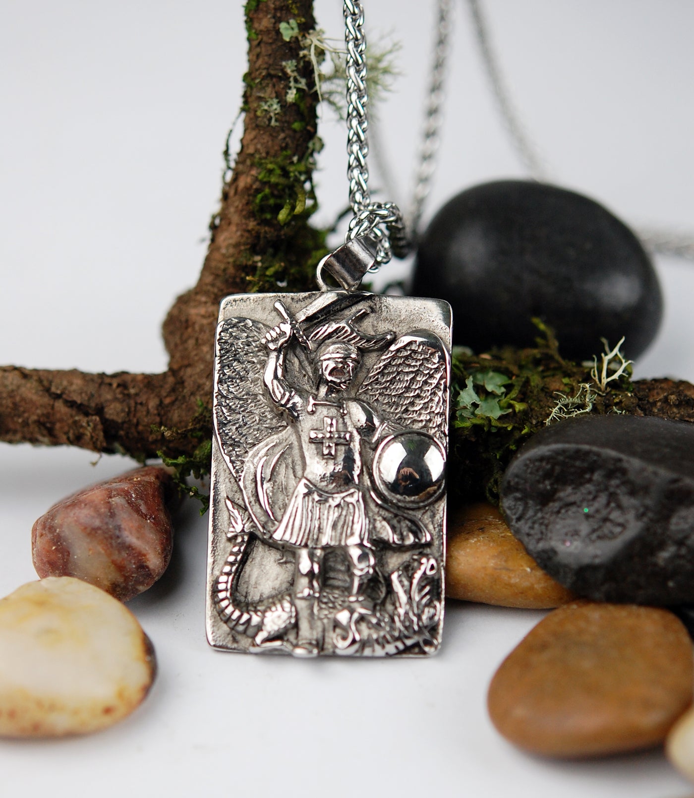 Stainless Steel St. Michael the Guardian Pendant