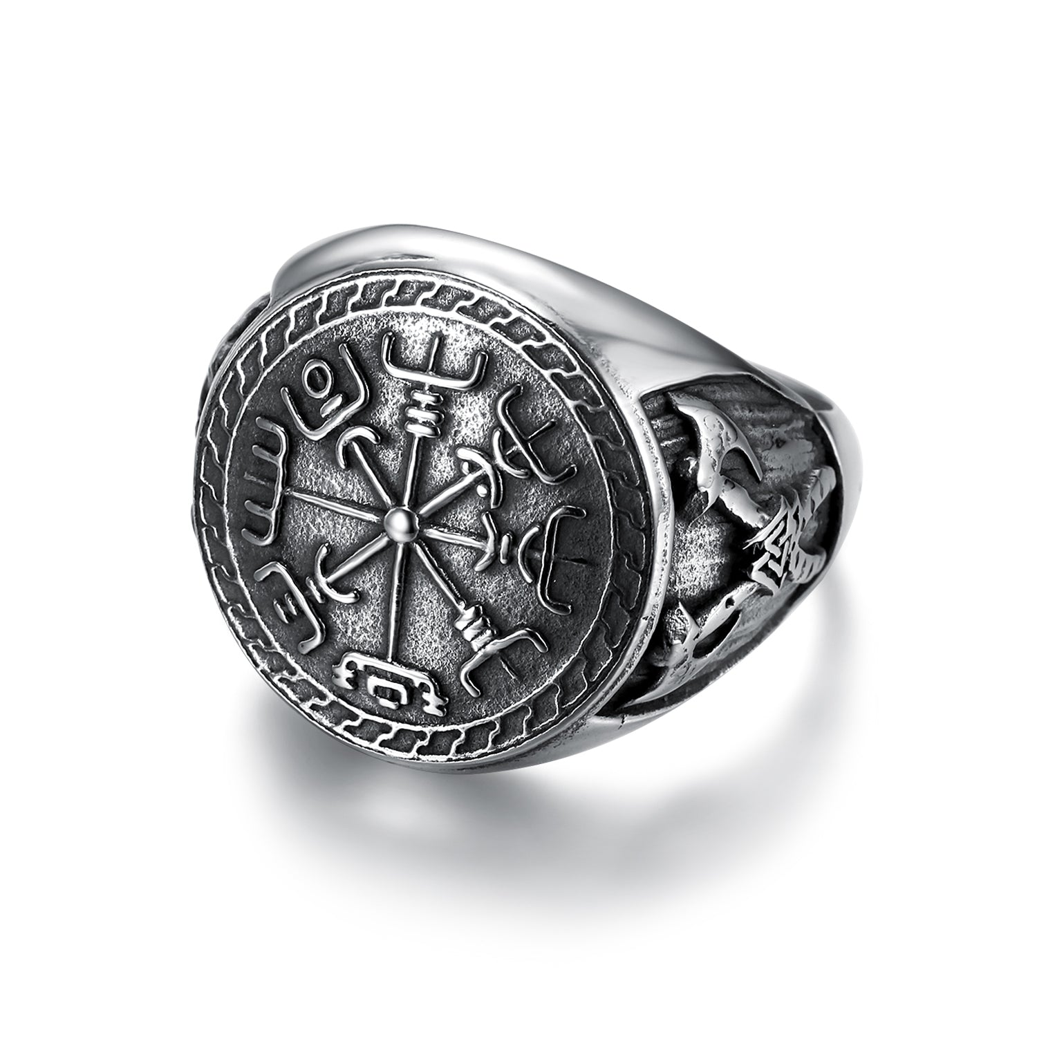 Vegvisir - Viking Compass Ring