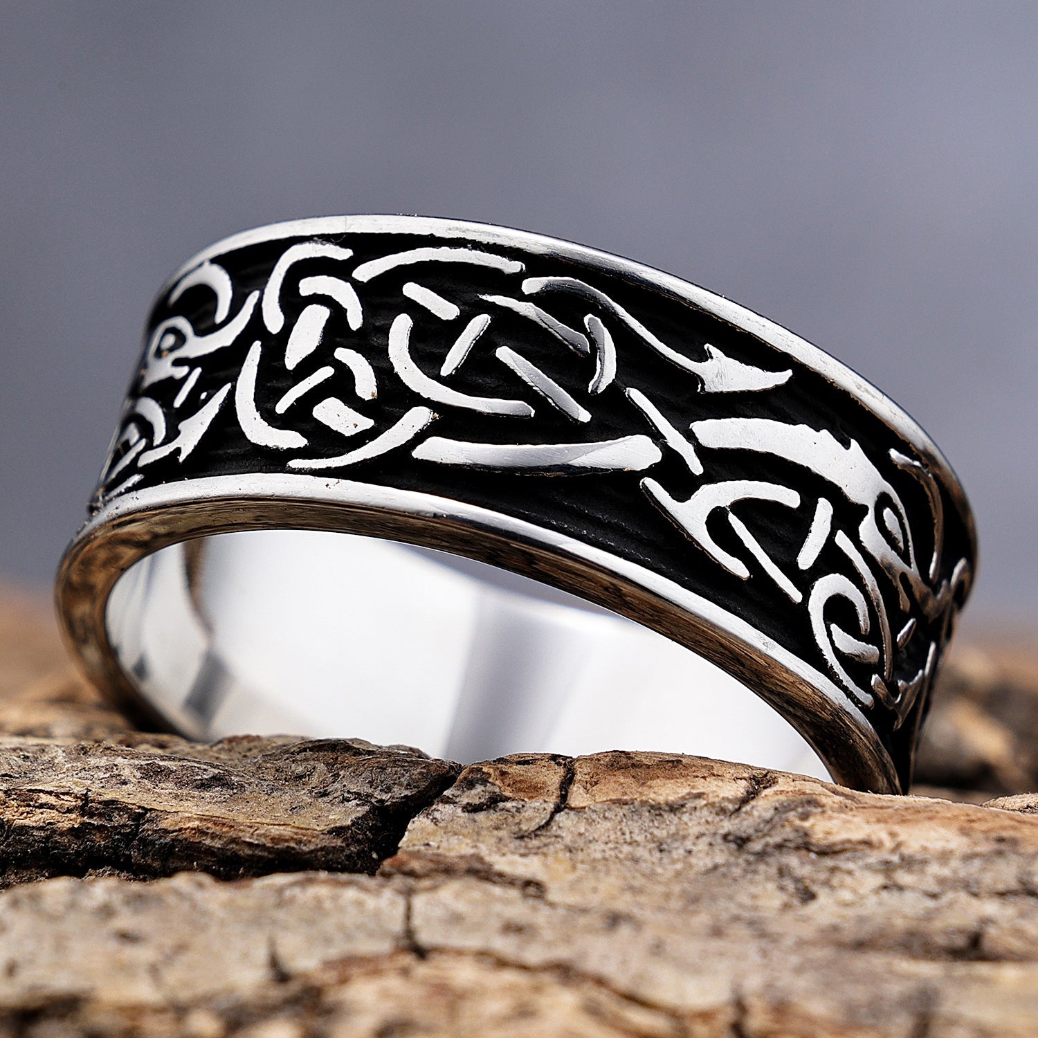 Celtic Dragon Guardian Ring