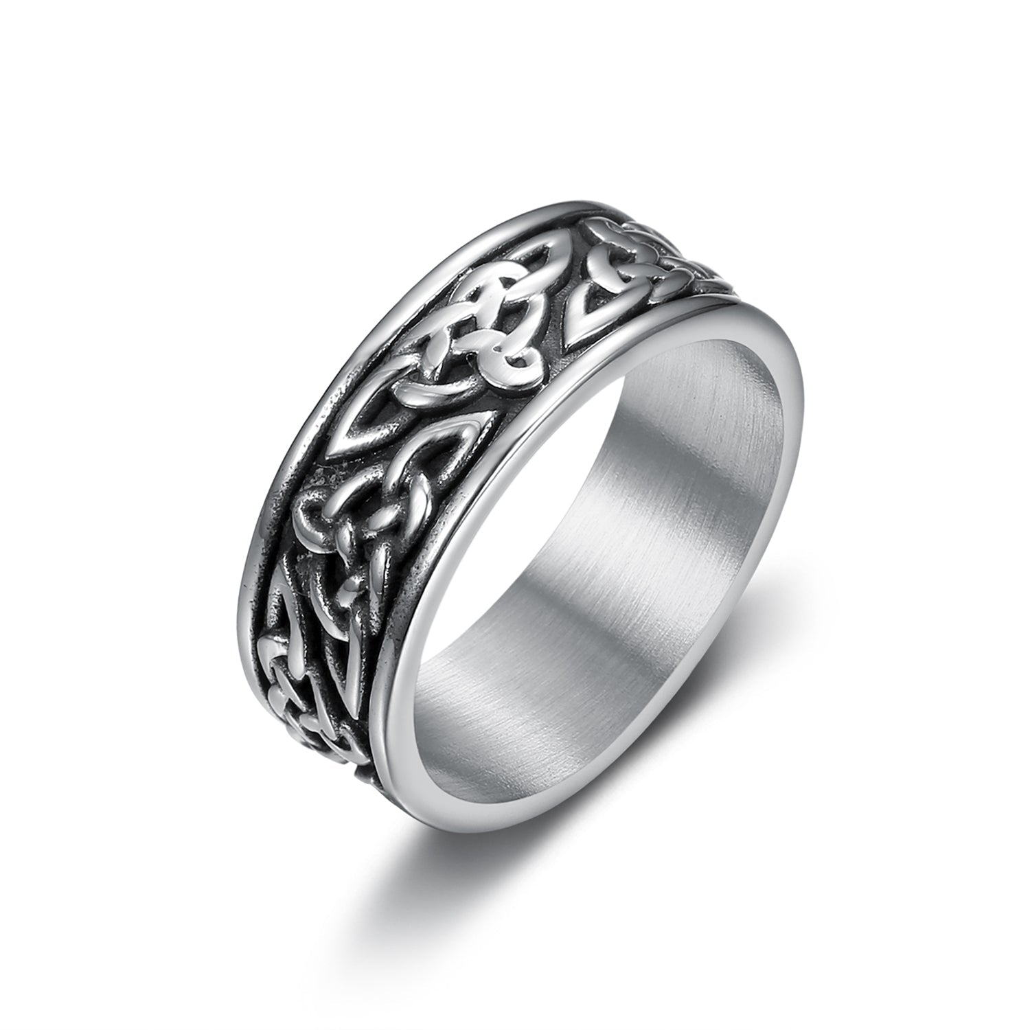 Long Trinity Knot Band Ring