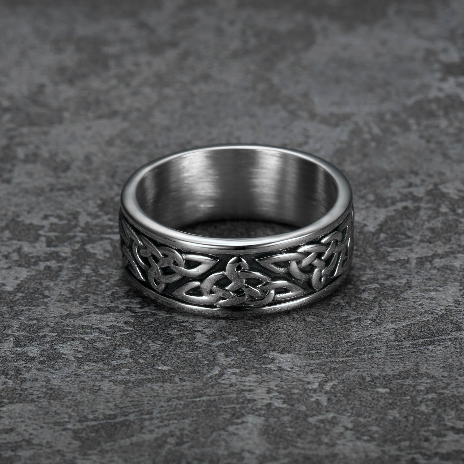 Long Trinity Knot Band Ring