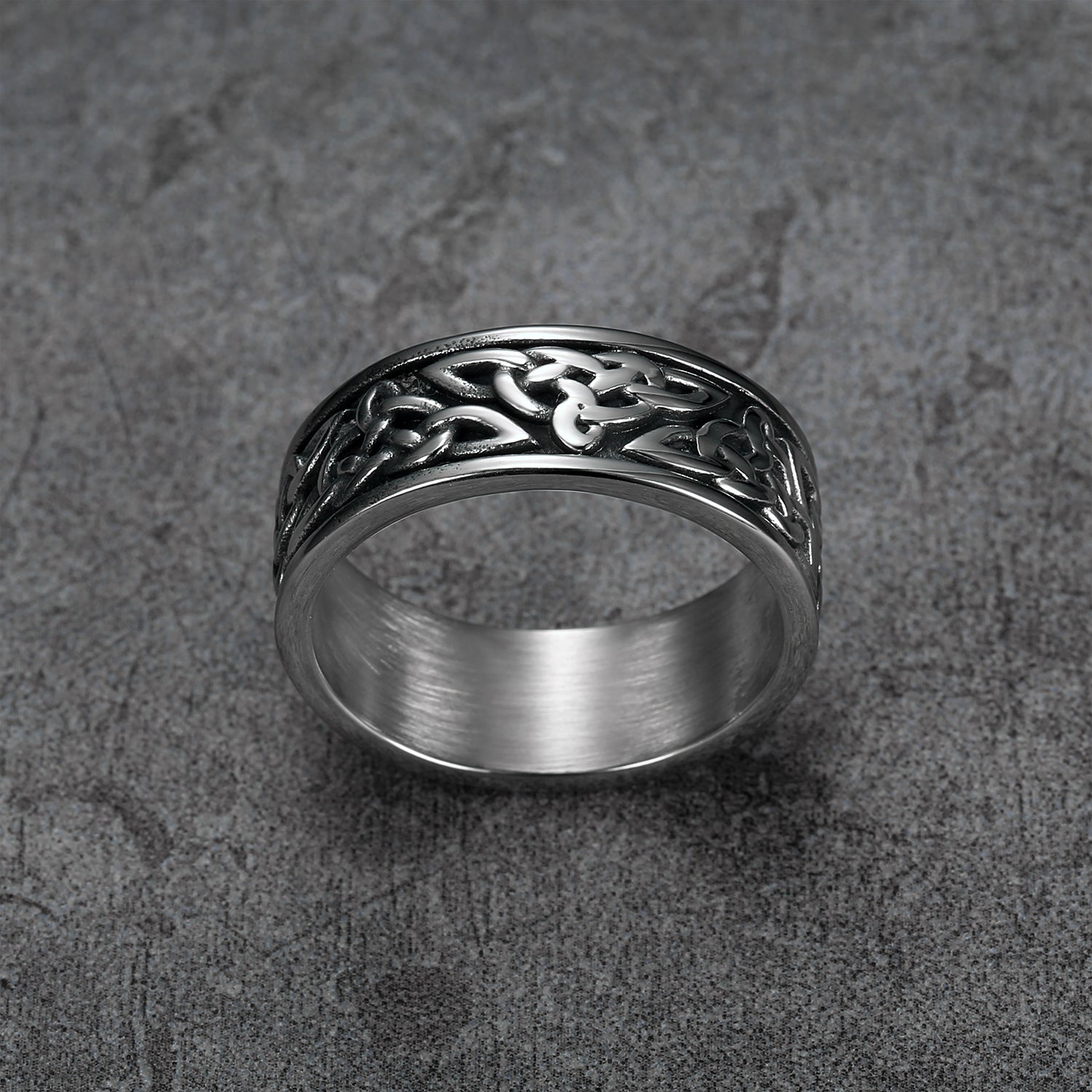 Long Trinity Knot Band Ring