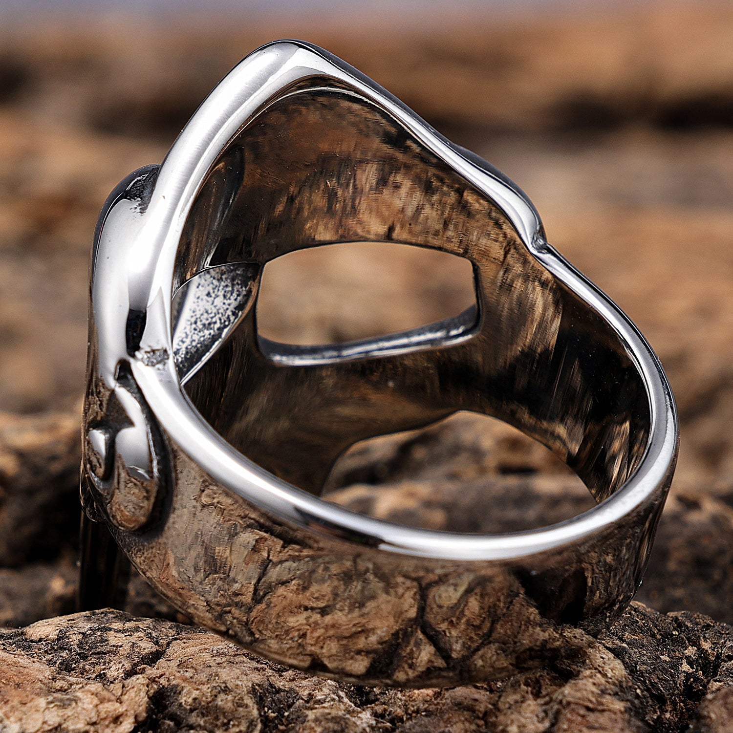 Warrior King Helmet with Ruby Glass Adornment Ring