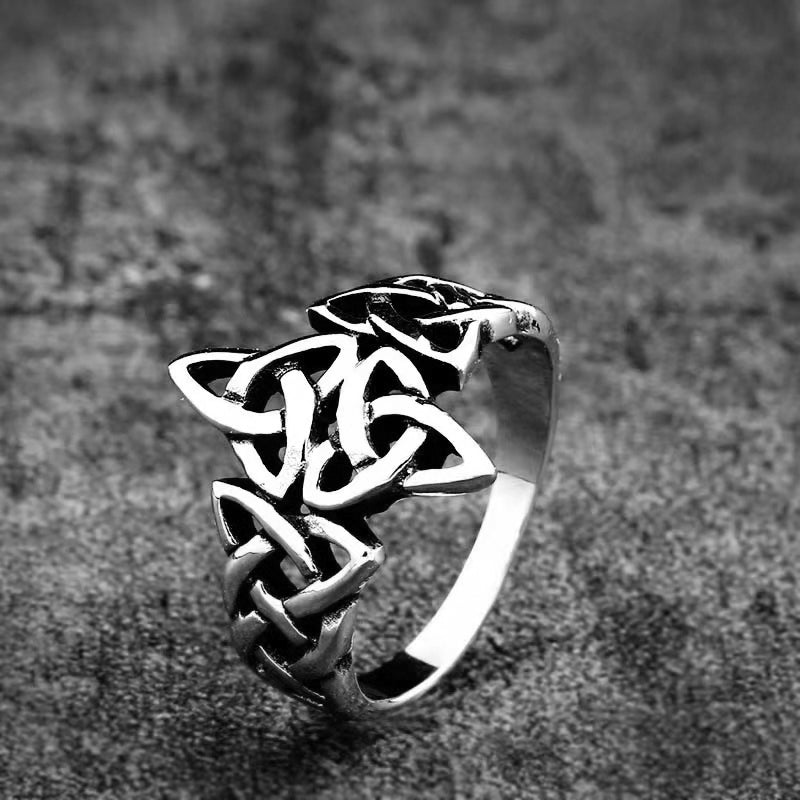 Open Double Tri Knot Ring