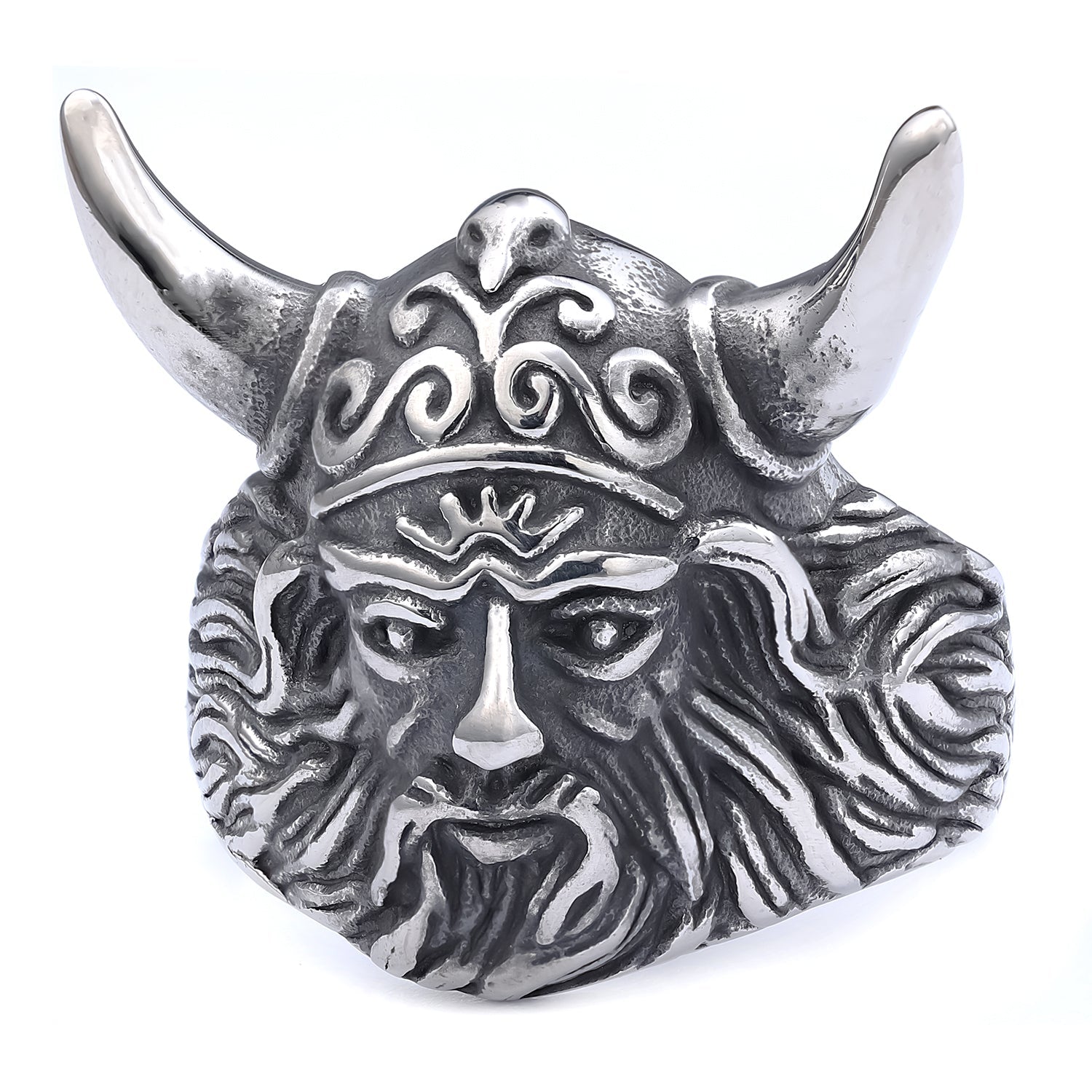Celtic Horned Warrior Ring