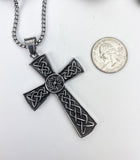 DM-800 Stainless Steel Celtic Cross Pendant