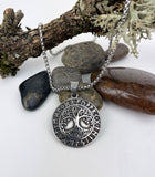 DM-902 Stainless Steel Runes with Tree of Life Pendant