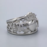 Open Weave Claddagh ring