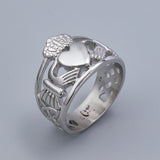 DM-Ring-04104 Open Weave Claddagh ring