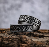 DM-Ring-01308 Square Boxed Celtic Knot Band