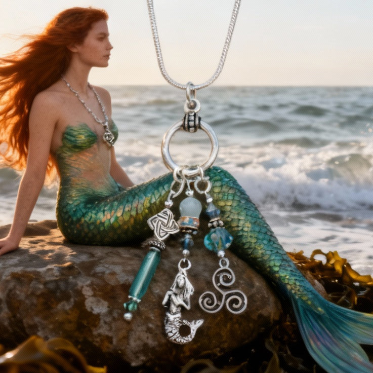 Legend of the Celtic Mermaid Pendant