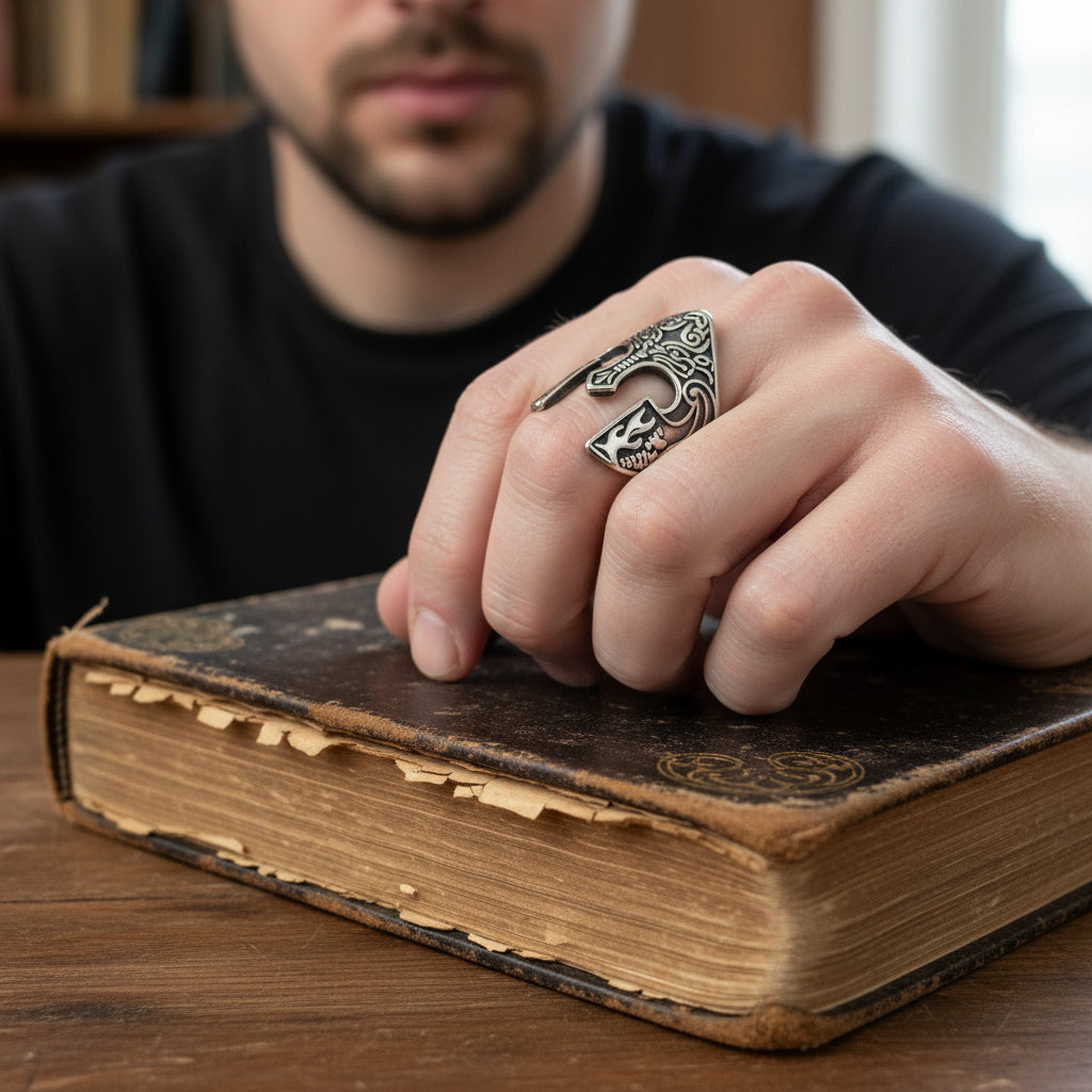 Intricate Warrior Helmet Ring