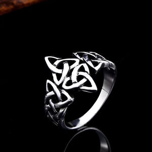DM-Ring-17107 Open Stacked Tri Knot Ring