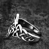 Open Stacked Tri Knot Ring
