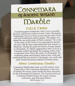 GS676-GP Diamond Celtic Knot with Connemara Marble
