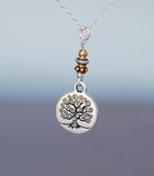 GS425 Two-tone Celtic Tree of Life Medallion