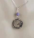 GS681 Celtic Dragon Circle with Lavender Angelite
