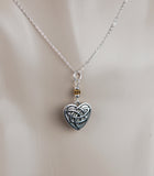 GS740 Celtic Heart with Gold Details